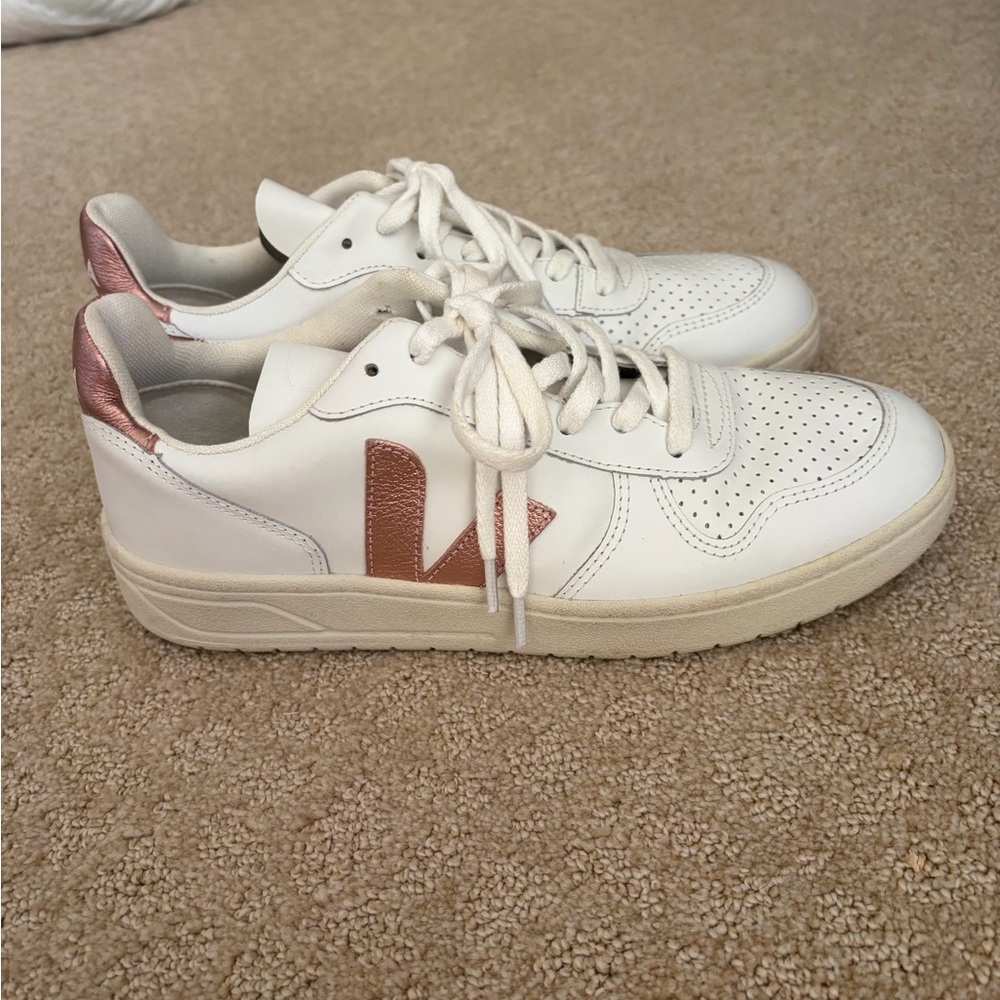 Rose Gold Veja Sneakers